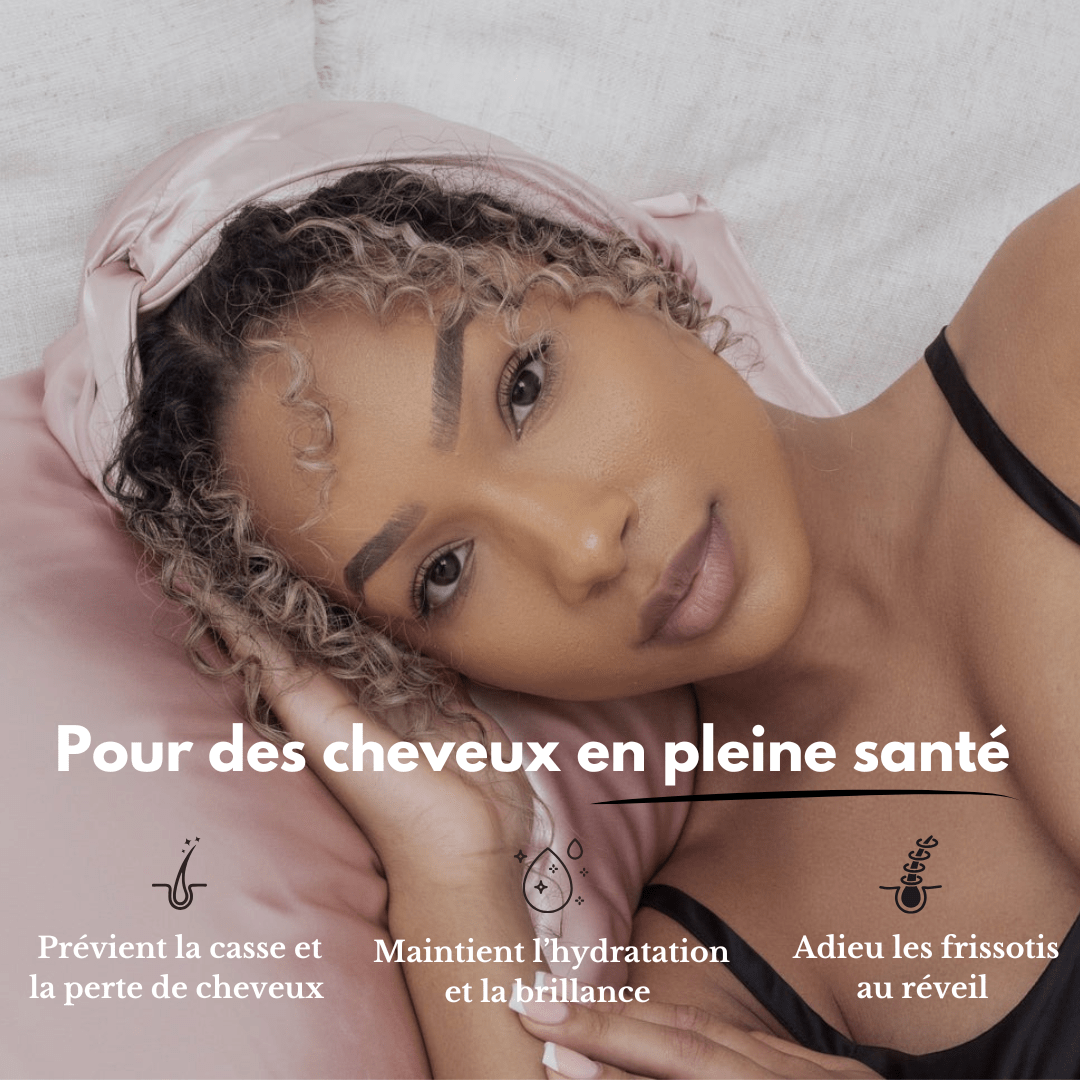 Bonnet de nuit 100% soie de mûrier