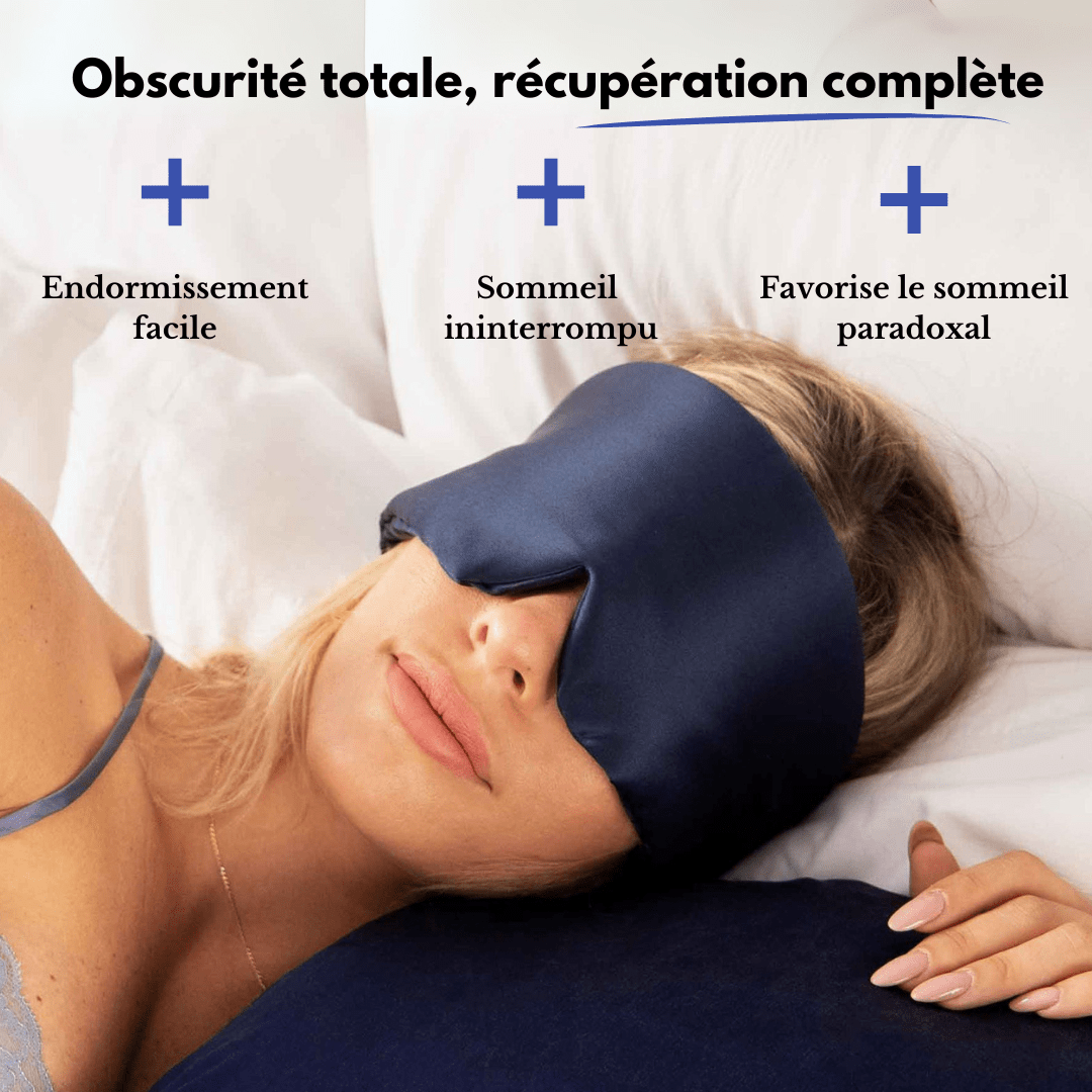 Masque de nuit en soie de mûrier